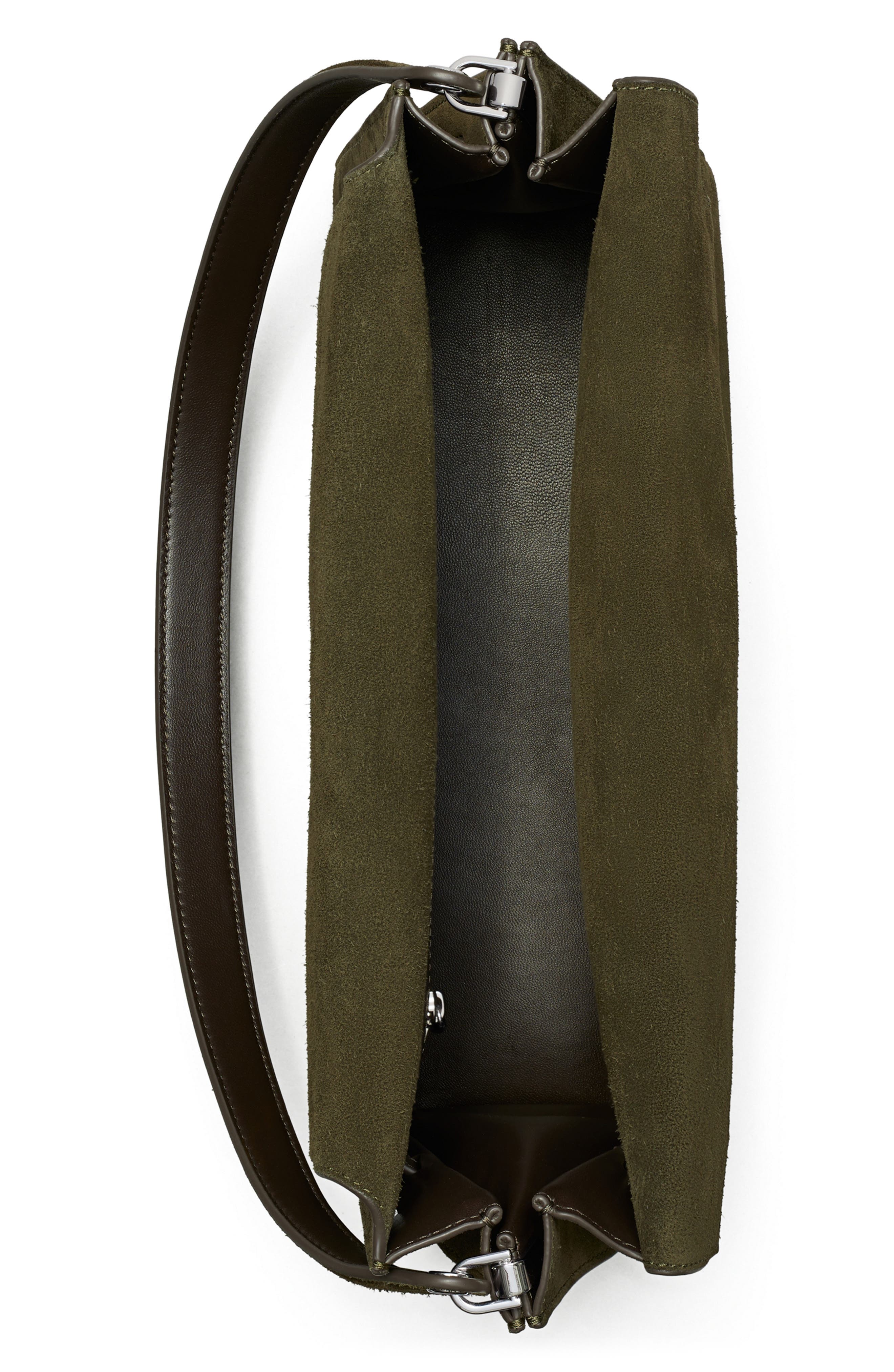 Large Lee Radziwill Suede Shoulder Bag, Alternate, color, DARK LECCIO