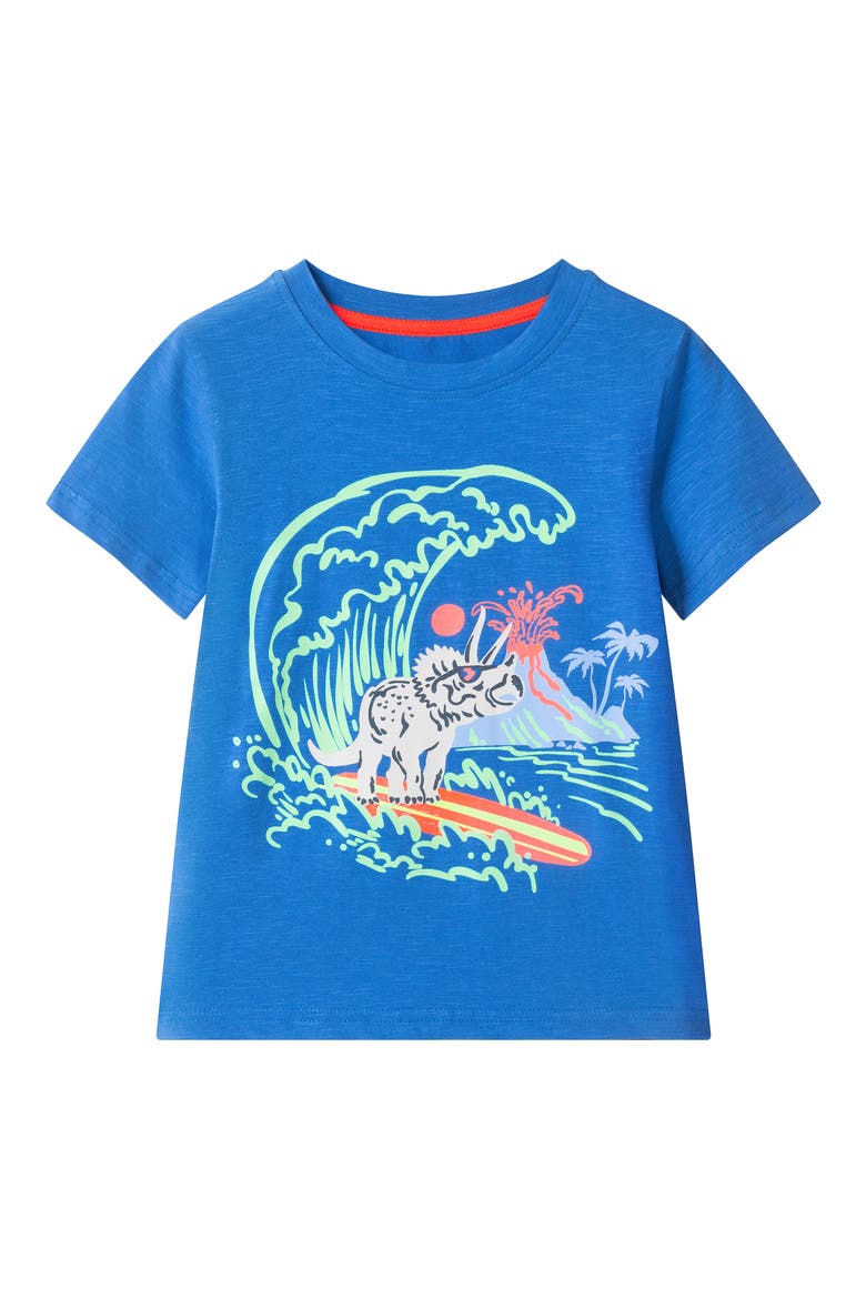 Kids' Graphic T-Shirt & Shorts Set, Alternate, color, BLUE