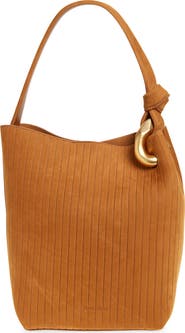 JW Anderson Corner Stripe Deerskin Tote
