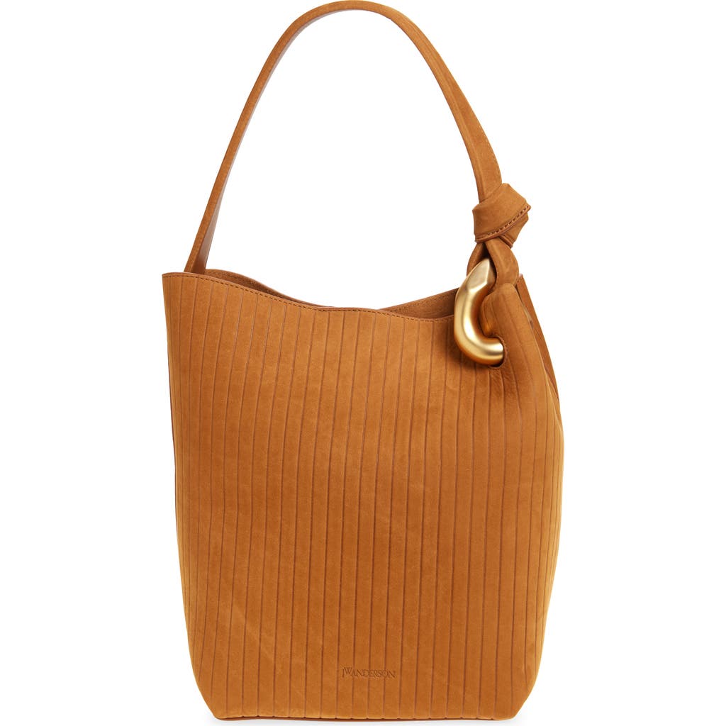 Jw Anderson Corner Stripe Deerskin Tote