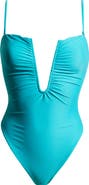Ramy Brook Bianka Plunge One-Piece Swimsuit