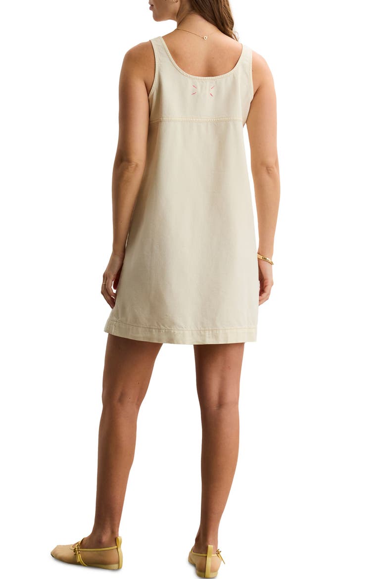 The Kiley Denim Mini Maternity Dress, Alternate, color, Chalk
