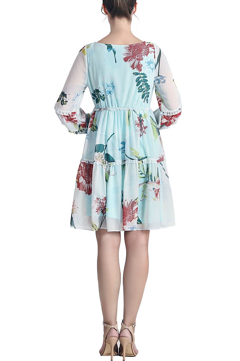 Aliz Long Sleeve Maternity Babydoll Dress, Alternate, color, Multicolored