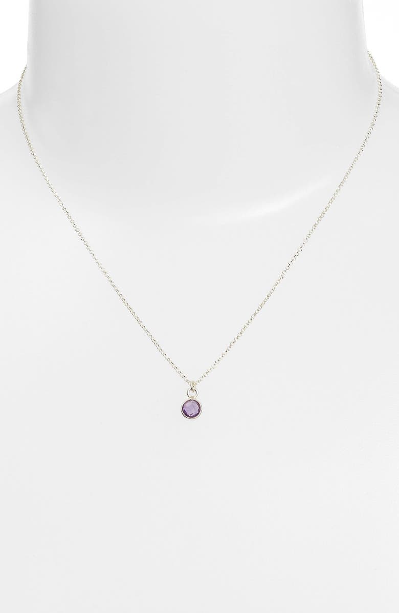 Dogeared 'Love Gem' Semiprecious Stone Pendant Necklace, Alternate, color, 