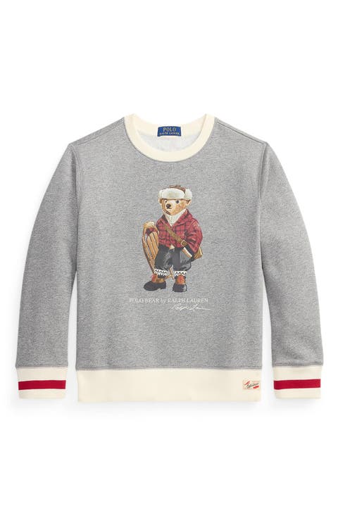 Kids' Polo Bear French Terry Graphic Sweatshirt (Big Kid)