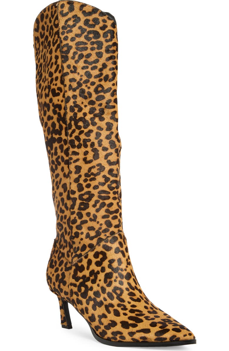 Steve Madden Leyna Genuine Calf Hair Boot, Main, color, Leopard