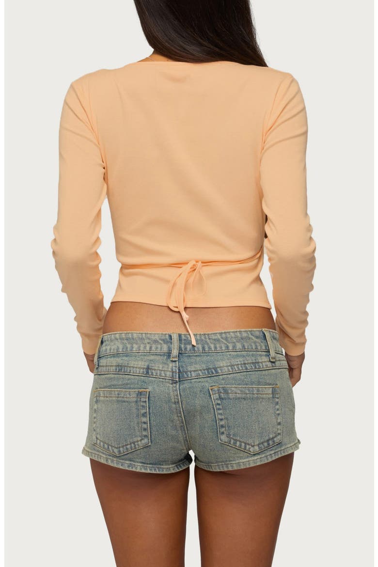 Fonteyn Wrap Top, Alternate, color, ORANGE
