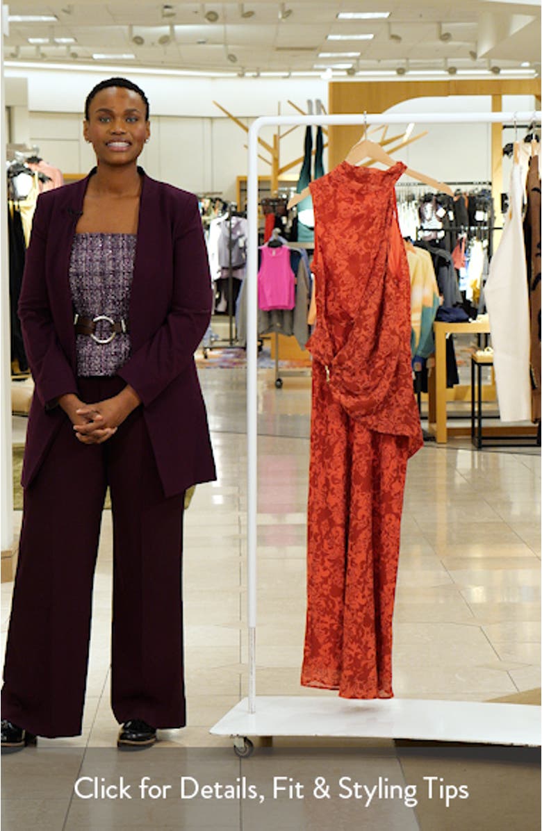 Isabeau Asymmetric Neck Sleeveless Dress, sales video thumbnail