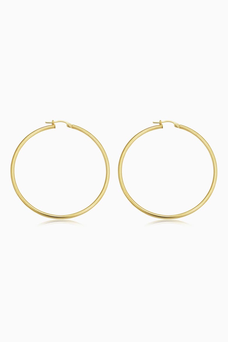 14K Yellow Gold Everything Large Hoop Earrings, Alternate, color, Yellow Gold