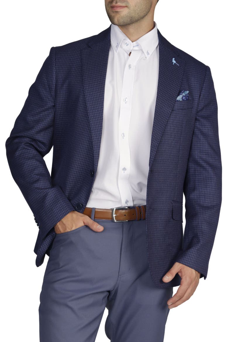 Textured Nailshead Sportcoat, Alternate, color, NAVY