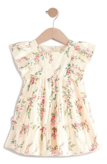 Next Kids' Floral Ruffle Party Dress In Multi