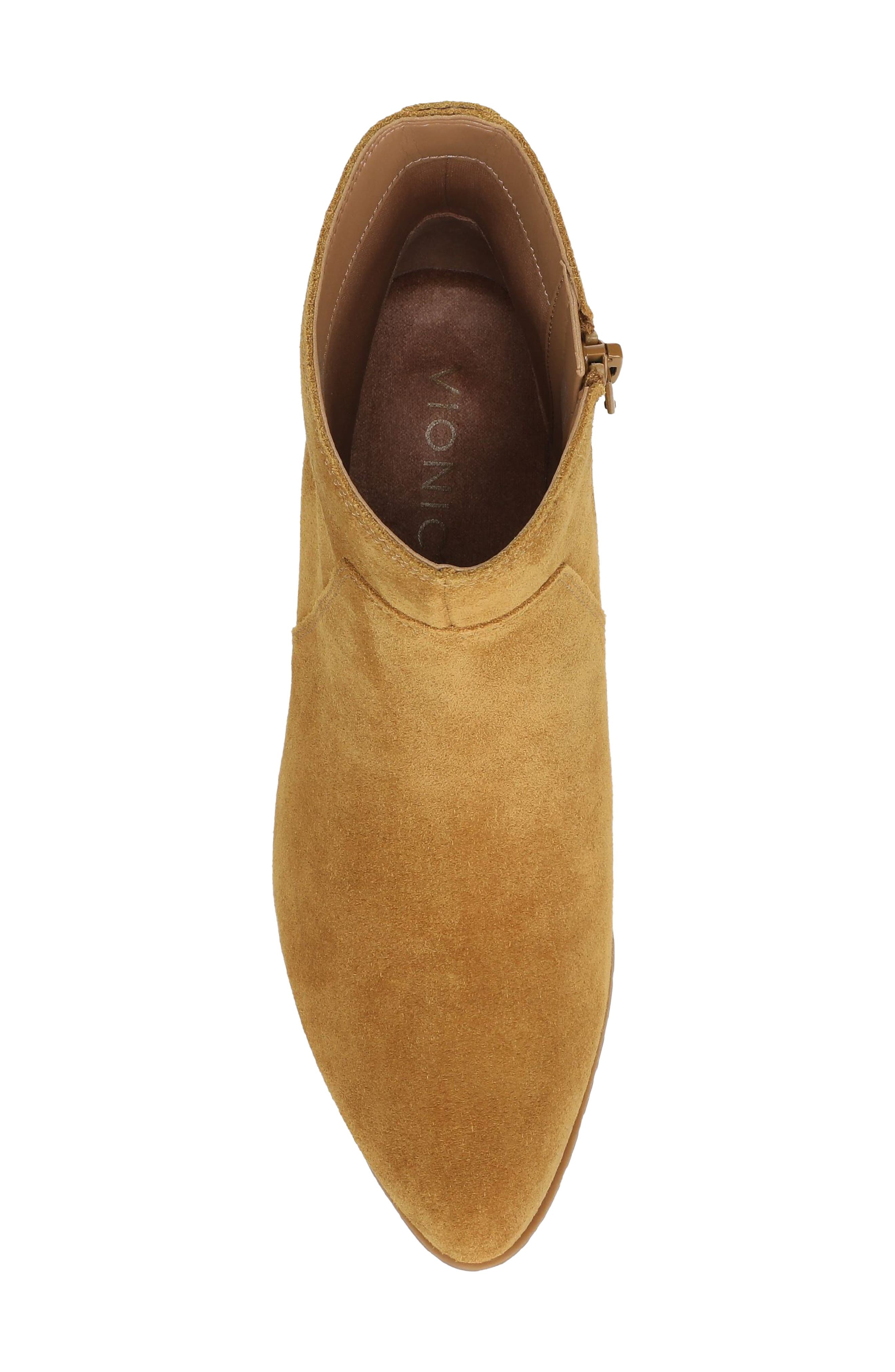 Bianca Leather Bootie, Alternate, color, GOLDEN BROWN SUEDE