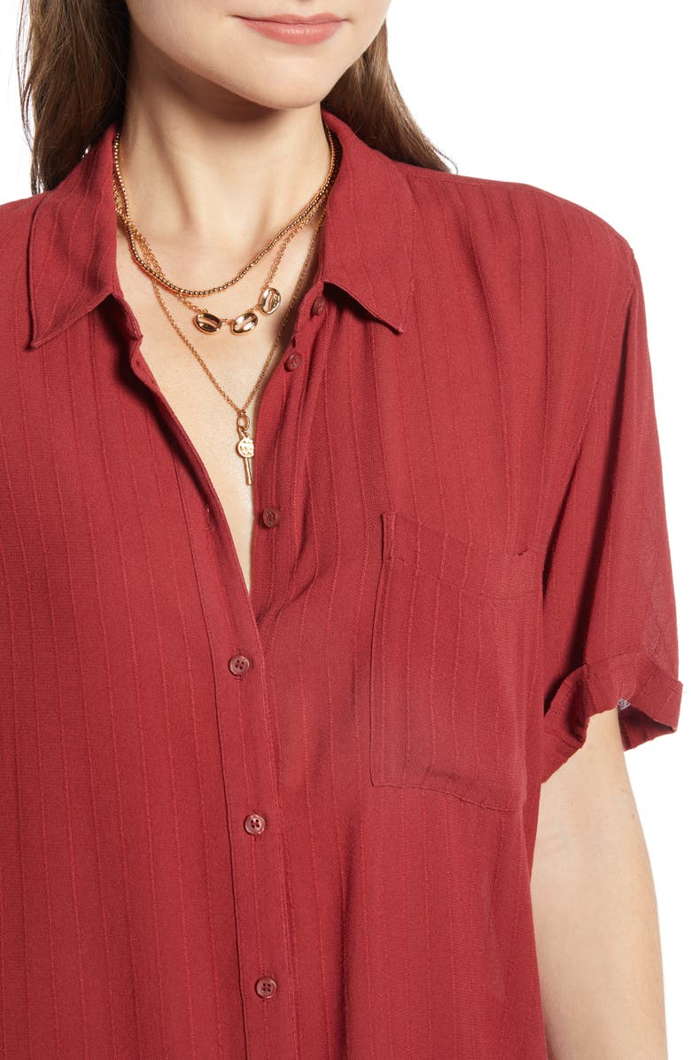 Treasure & Bond Relaxed Stripe Blouse, Alternate, color, 