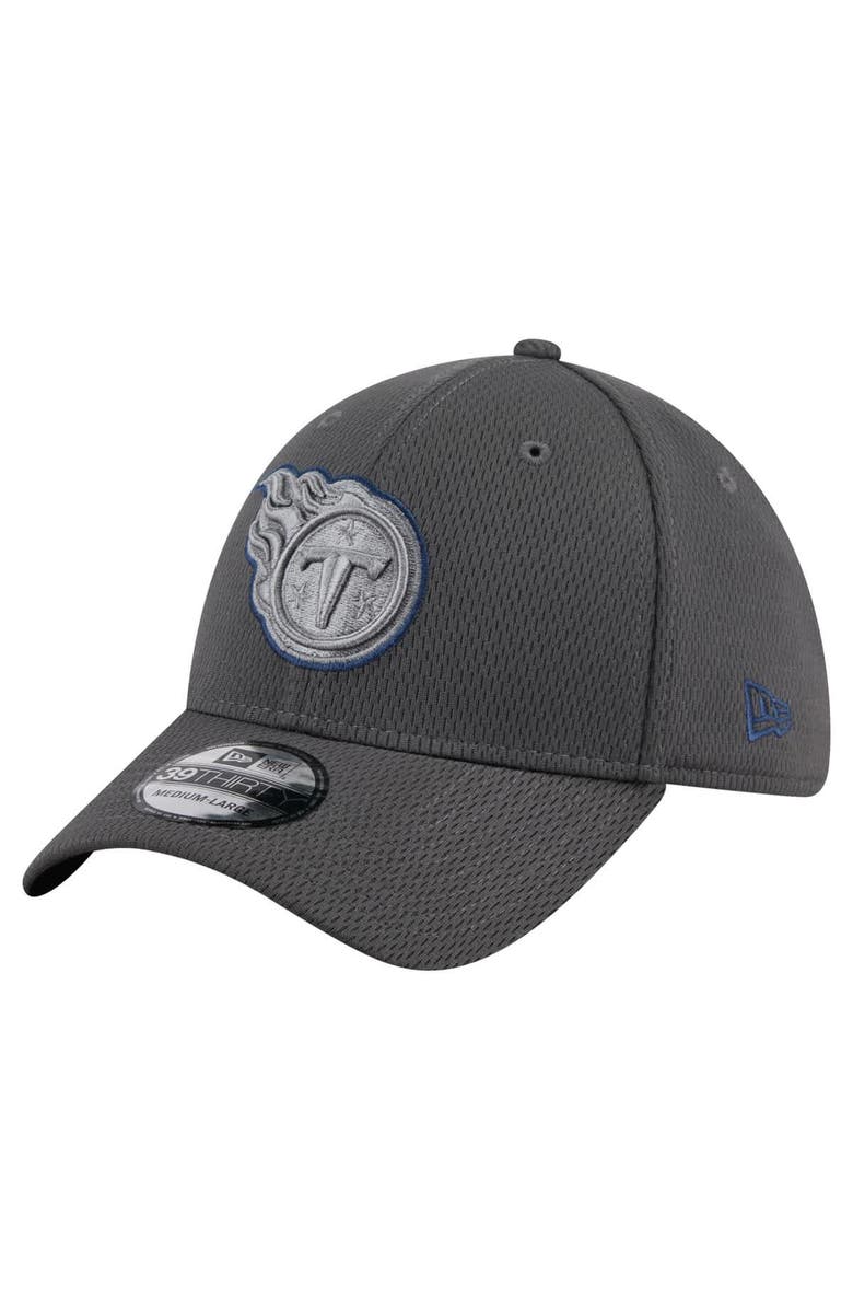 New Era Men's New Era Graphite Tennessee Titans Main 39THIRTY Flex Hat, Main, color,