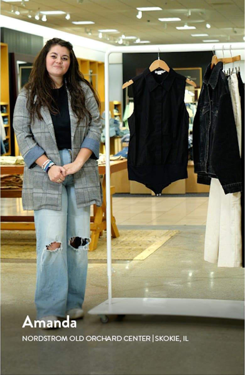 Cotton Poplin Sleeveless Bodysuit, sales video thumbnail