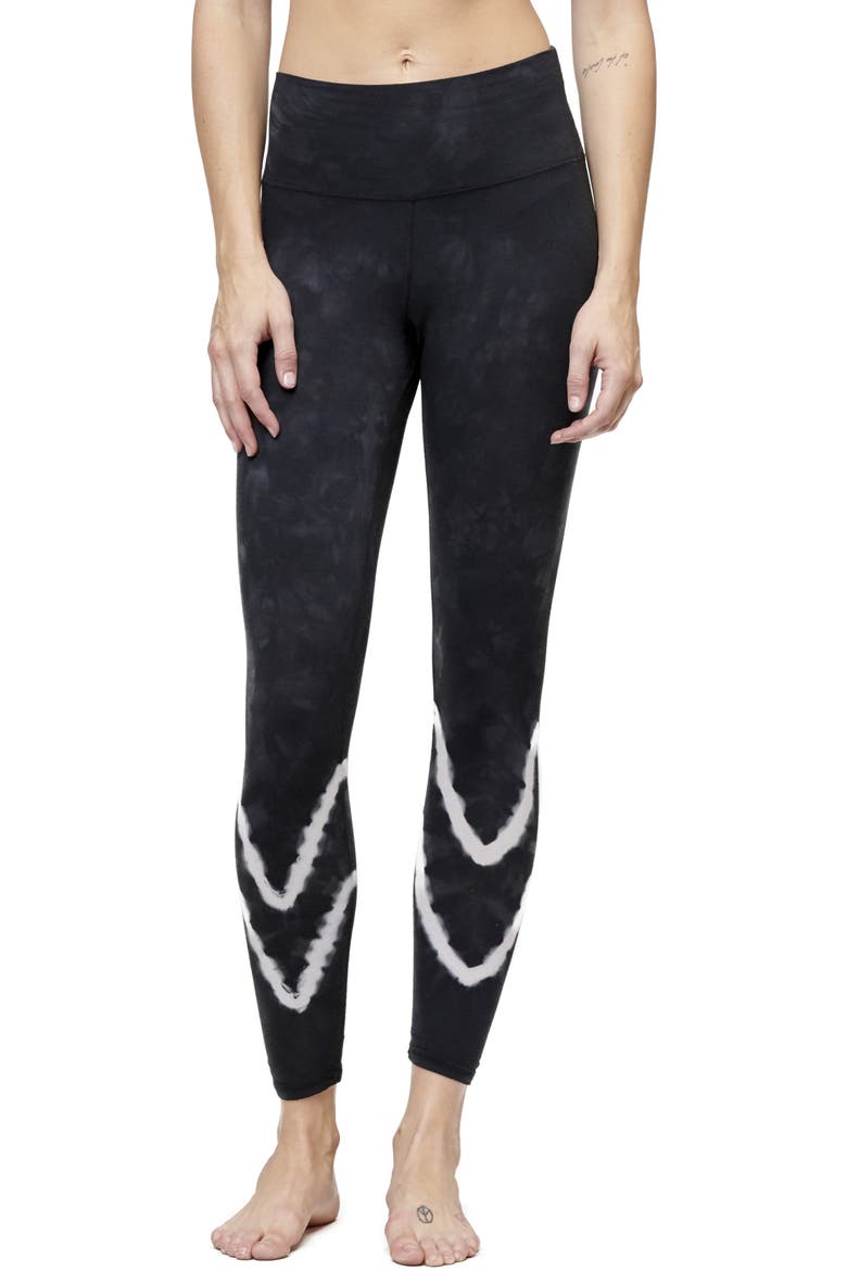 Sunset Tie Dye Leggings, Main, color, ASPHALT/WHISPER