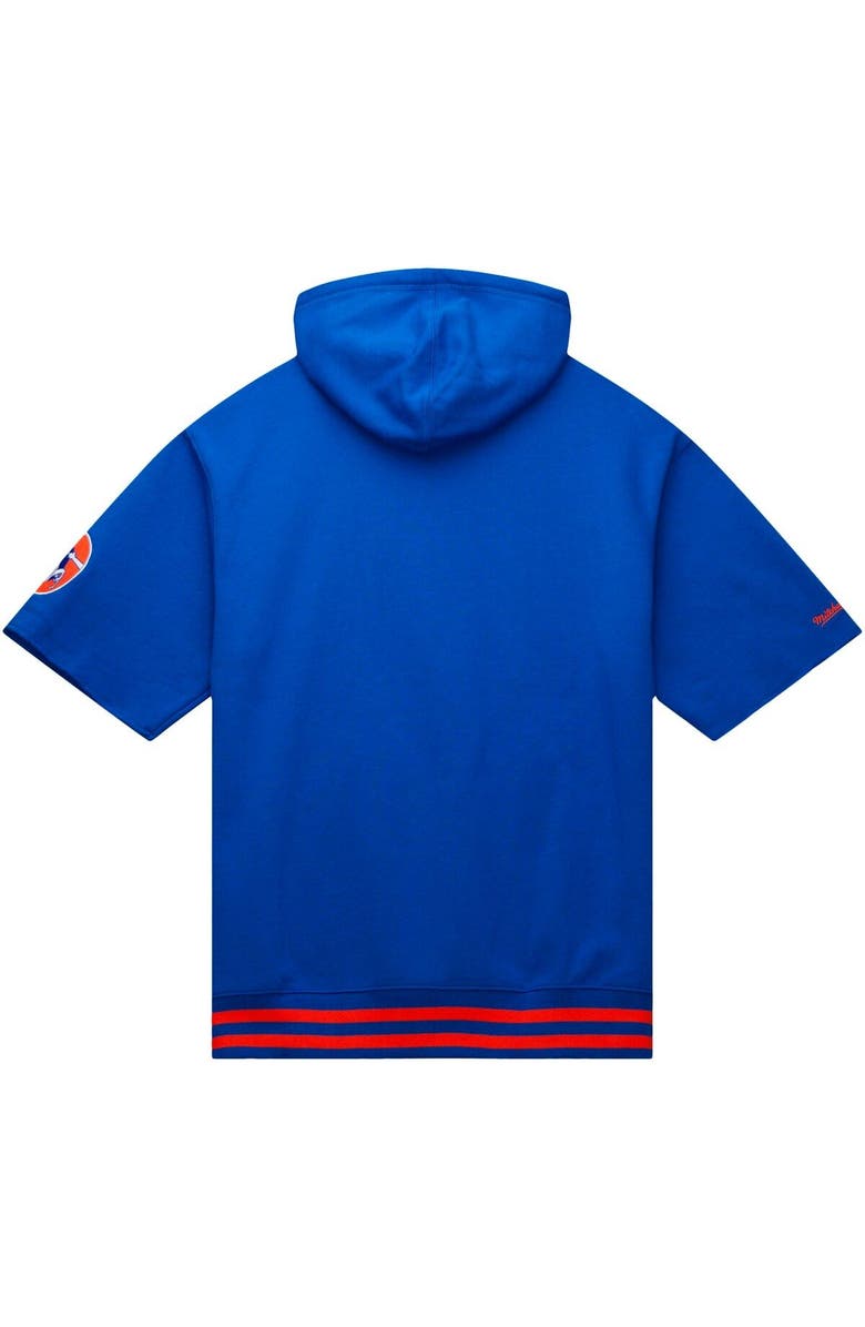 Mitchell & Ness Men's Mitchell & Ness Royal Denver Broncos Pre-Game Short Sleeve Pullover Hoodie, Alternate, color, Royal