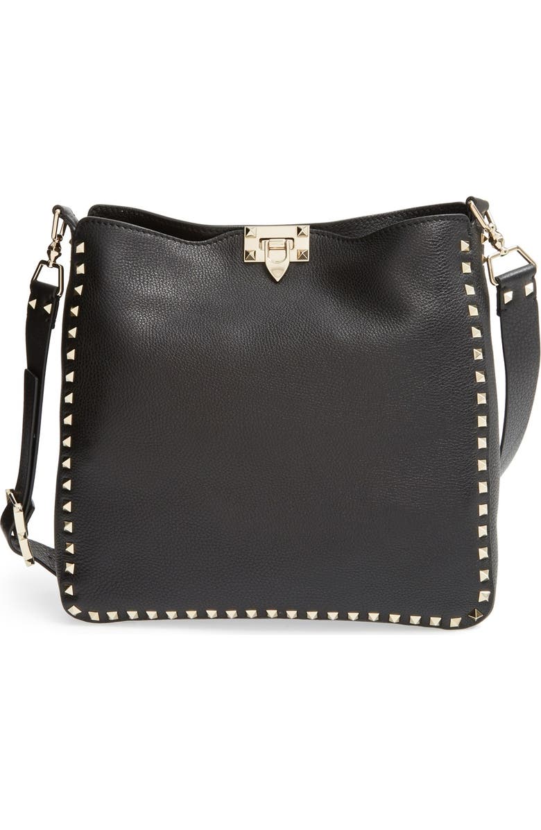 Valentino 'Rockstud' Hobo, Main, color,