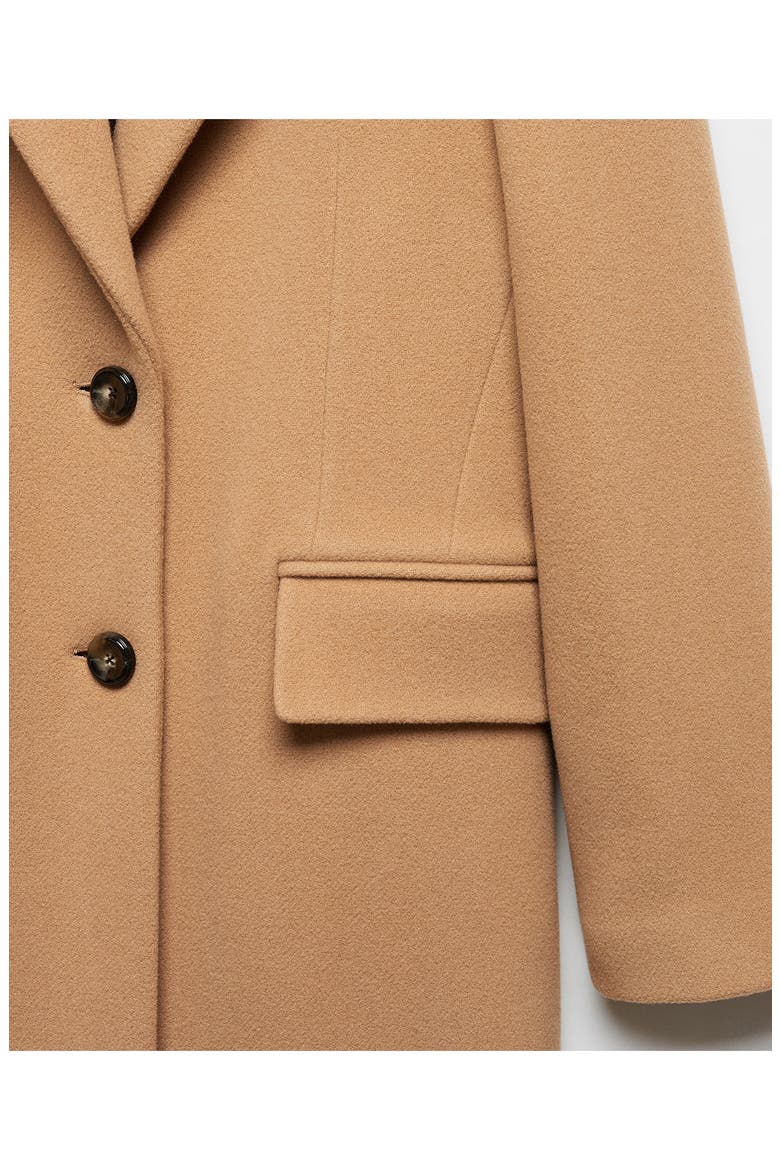 Virgin Wool Blend Coat, Alternate, color, MEDIUM BROWN