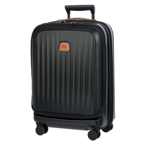Bric's Taormina 21" Carry-on Expandable Spinner With Pocket In Black