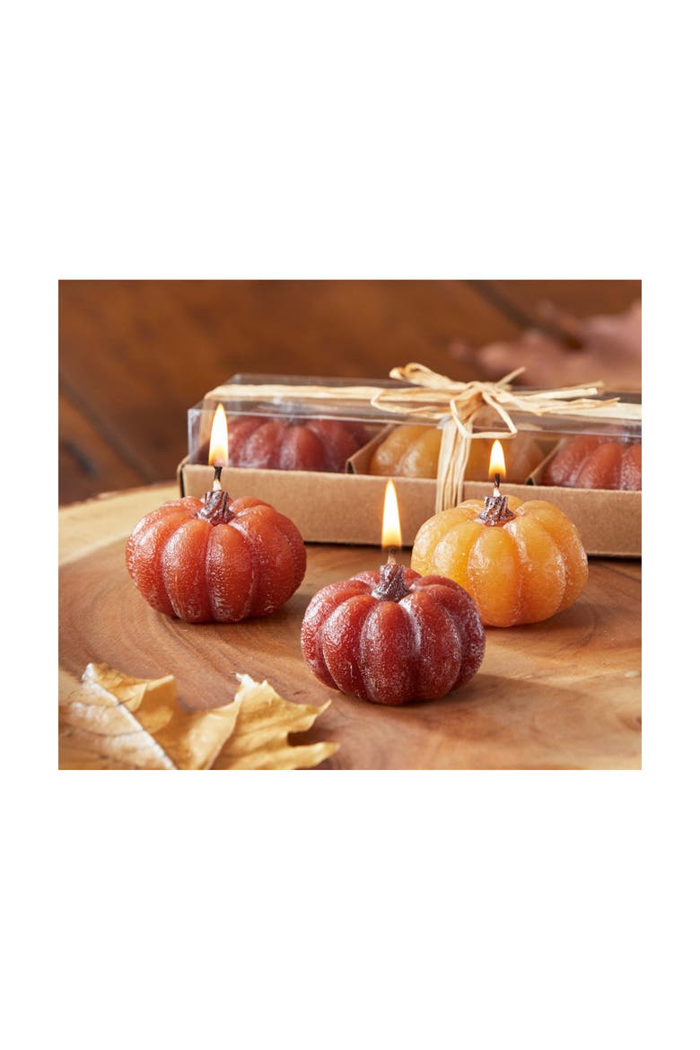 Pumpkin Tealight Candles - Orange Paraffin Wax for Fall Decor, Alternate, color, Orange