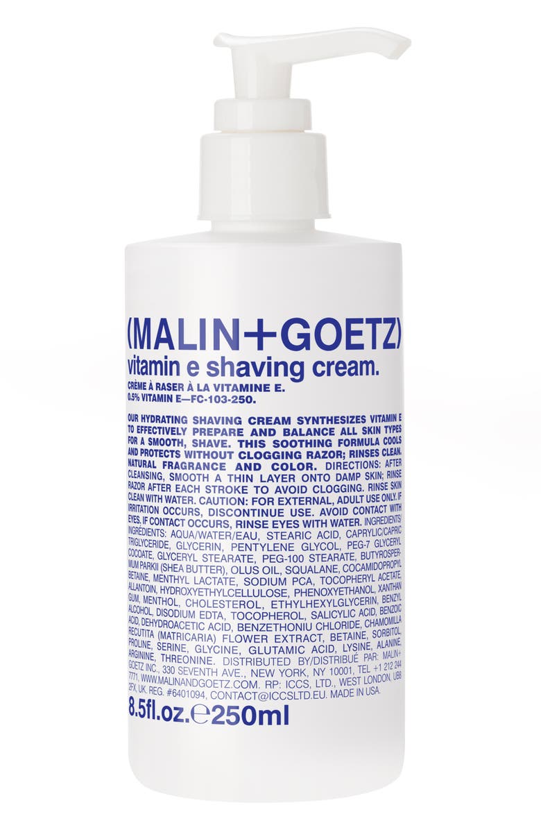 MALIN+GOETZ Vitamin E Shaving Cream Pump, Main, color, 