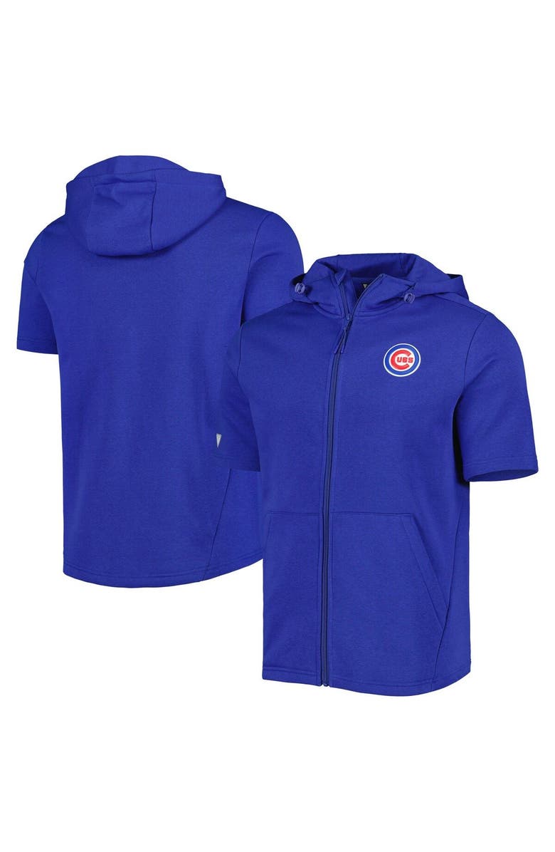 LEVELWEAR Men's Levelwear Royal Chicago Cubs Recruit Full-Zip Short Sleeve Hoodie, Main, color, Royal