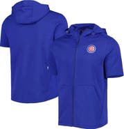 LEVELWEAR Men's Levelwear Royal Chicago Cubs Recruit Full-Zip Short Sleeve Hoodie