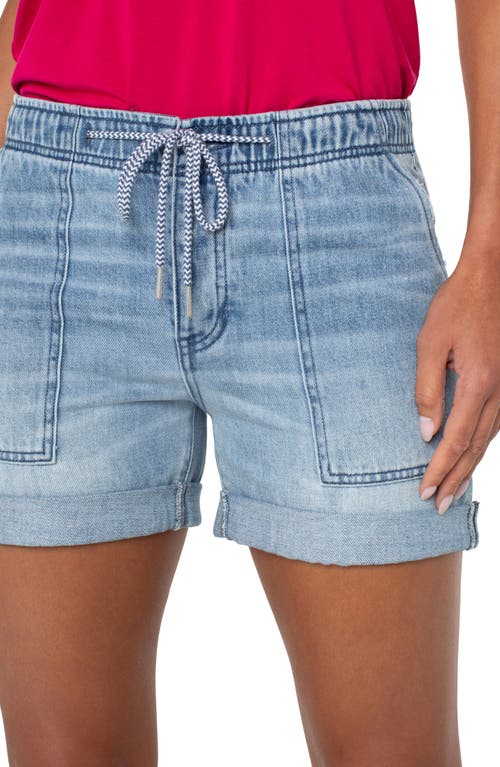 Liverpool Los Angeles Rascal High Rise Utility Jean Shorts In Boylston In Boylston