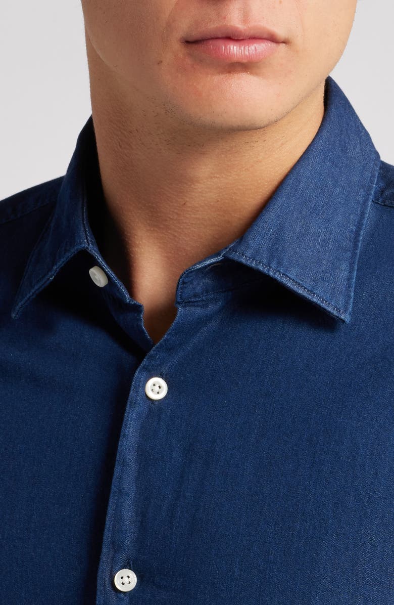 BOSS Hal Kent Casual Fit Cotton Denim Dress Shirt, Alternate, color,