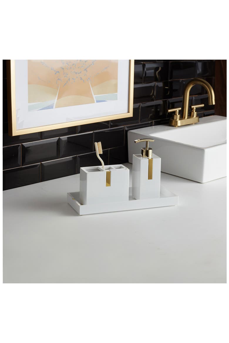 Houston Street 3-Piece Bathroom Set, Alternate, color, WHITE