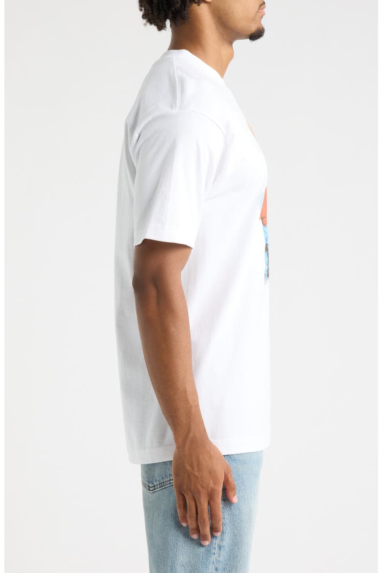 Trouble Making Bear Cotton Graphic T-Shirt, Alternate, color, WHITE