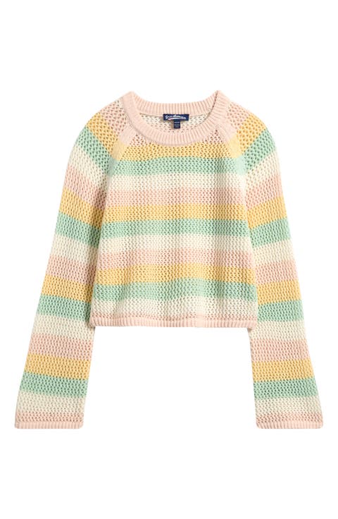 Kids' Open Knit Pullover Sweater (Big Kid)