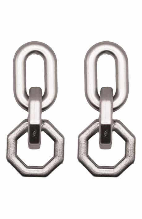 MacRae & Co. Geometric Link Drop Earrings