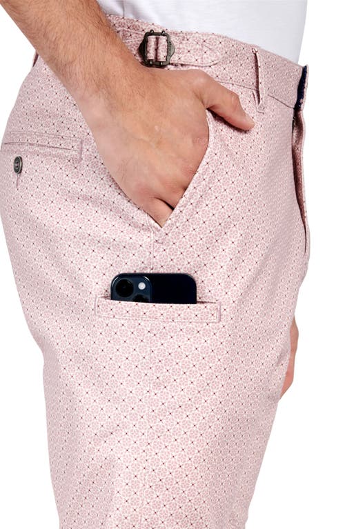 Brooklyn Brigade Garnet Medallion Print Shorts In Coral