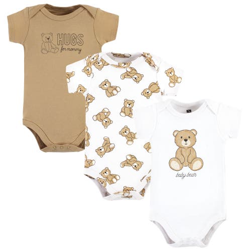 Hudson Baby Soft Cotton Bodysuit Triple Pack