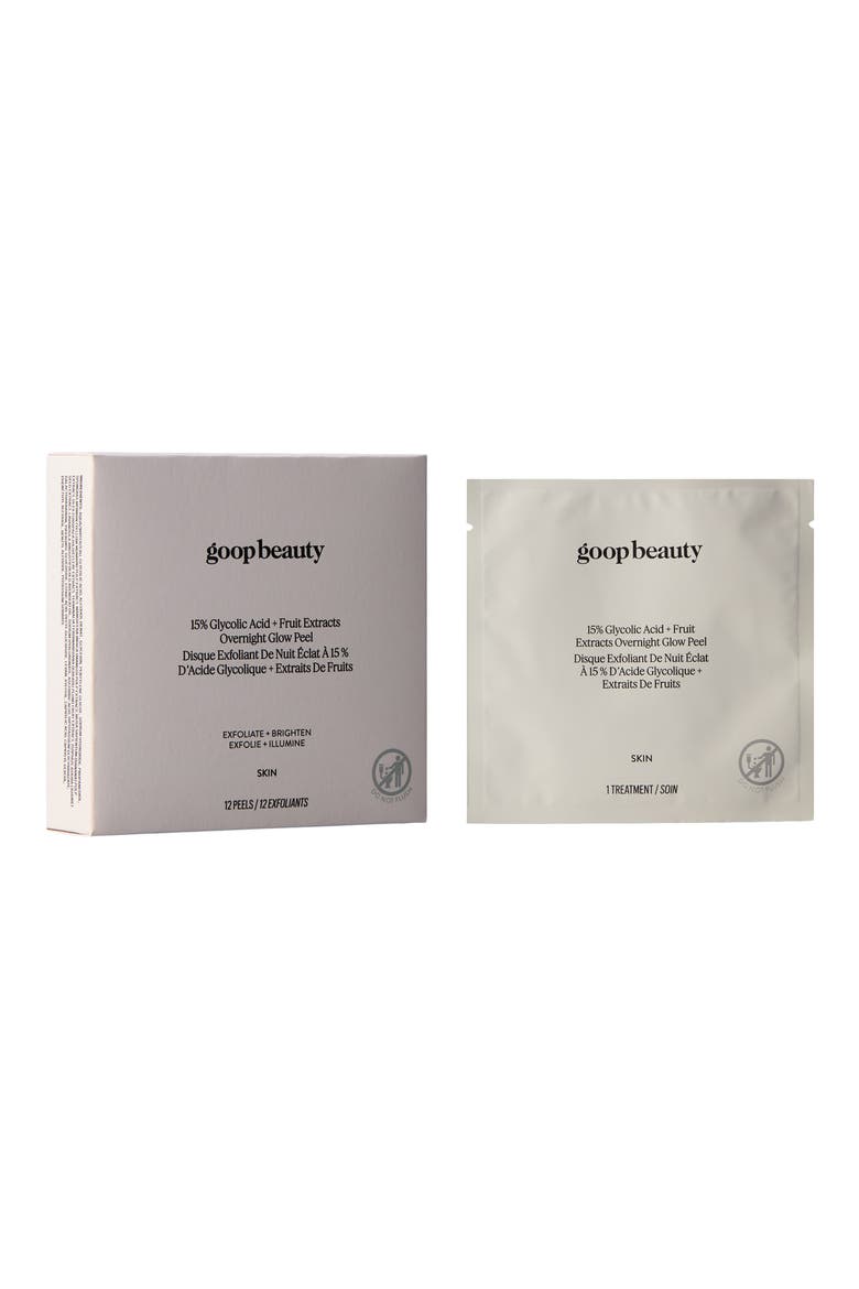 15% Glycolic Acid Overnight Glow Peel Pads - 12-Pack, Main, color, NO COLOR