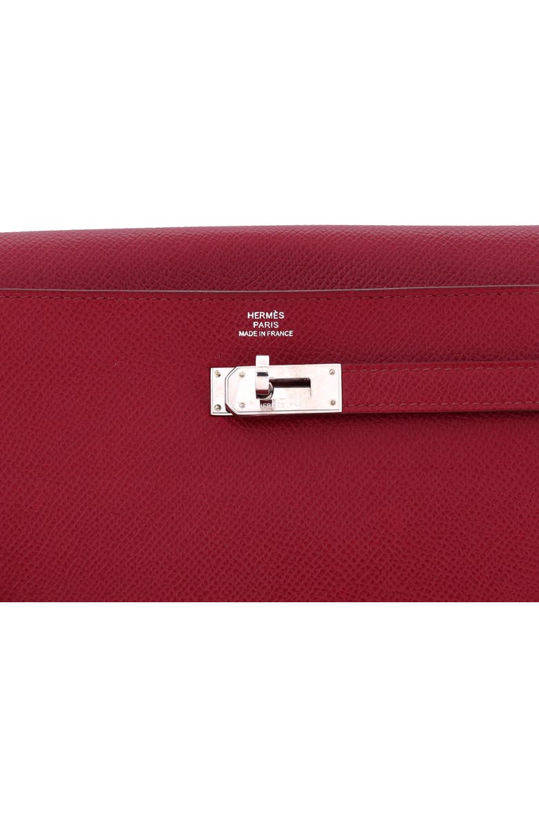 Pre-Owned Hermes Kelly Wallet Epsom Long, Alternate, color, Rubis