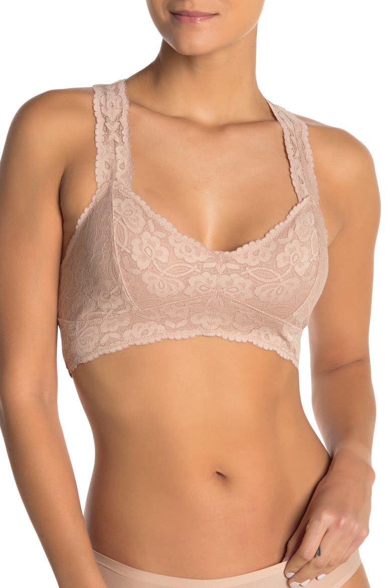 Intimately FP Lace Racerback Bralette, Alternate, color, NUDE