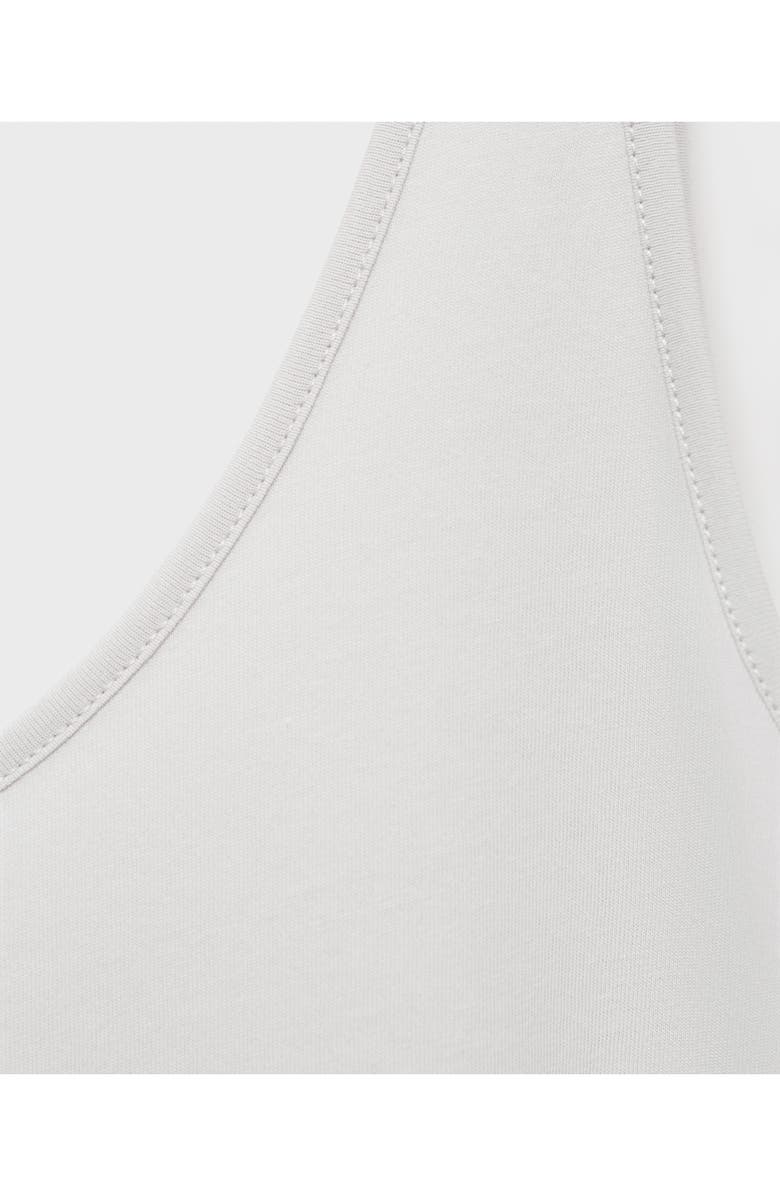 MANGO Cotton Lounge Camisole, Alternate, color, Light/ Pastel Grey