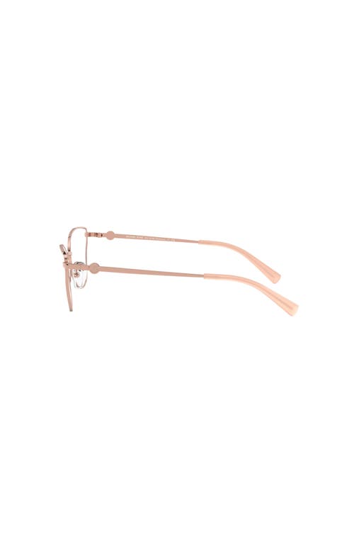 Michael Kors 56mm Cat Eye Optical Glasses In Gold
