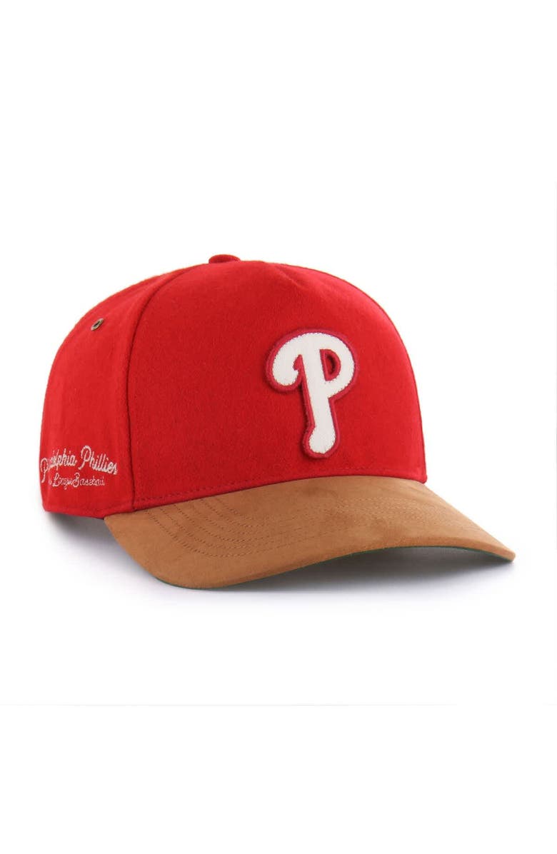 
47 Men
s 
47  Red Philadelphia Phillies Gold Age Wool Hitch Adjustable Hat, Main, color, Red