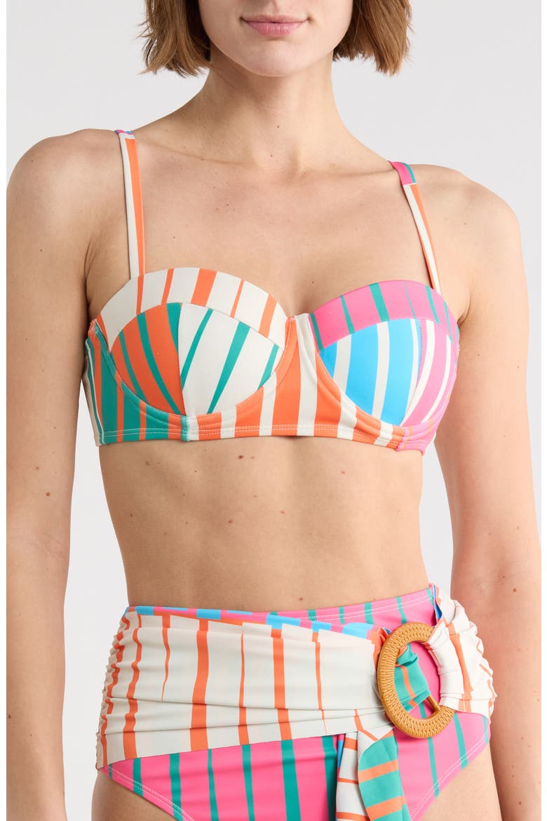 Underwire Bikini Top, Main, color, FUCHSIA MULTI PLAYFUL STRIPES