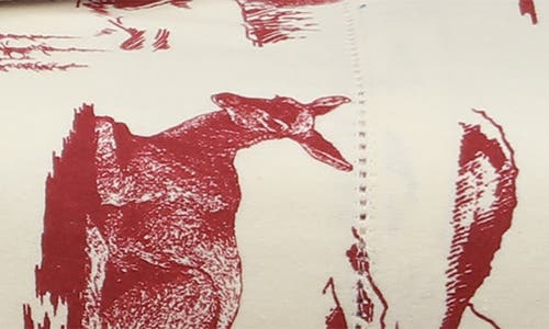 Azores Home Set Of 2 Mountain Toile Heavyweight Cotton Flannel Pillowcases In Multi