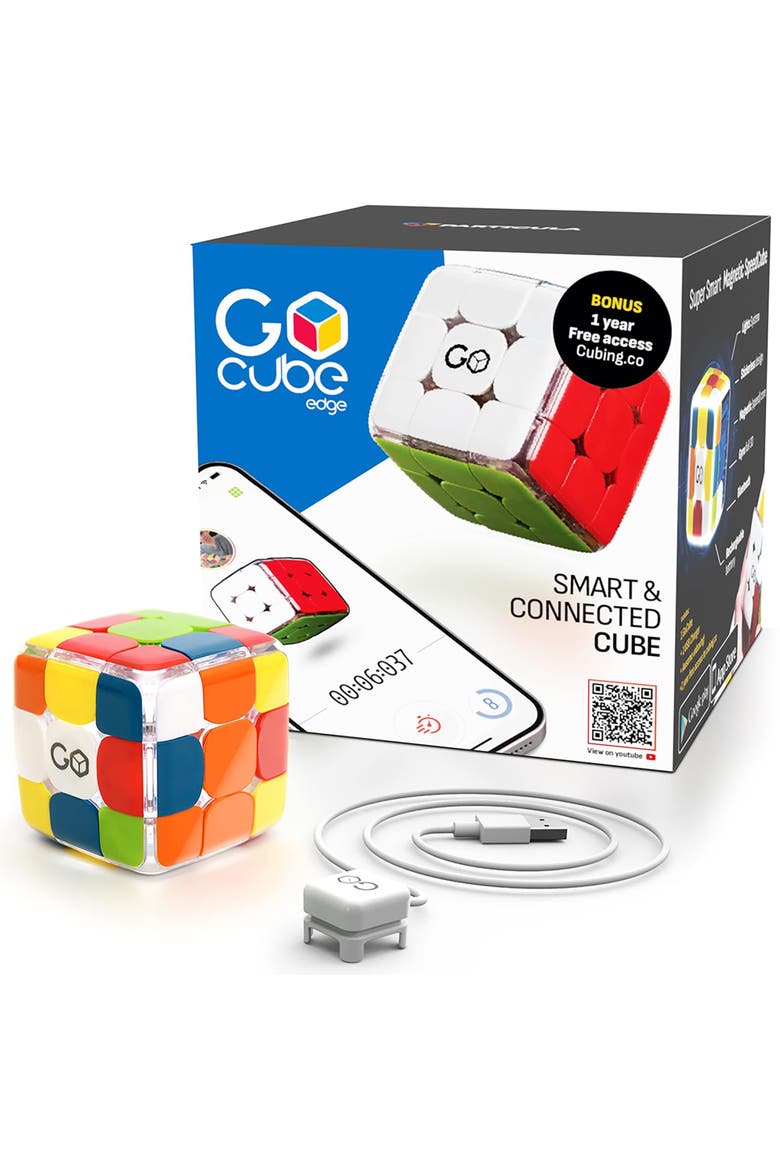 GoCube Edge Electronic Magnetic Speed Cube Brain Teaser, Main, color, Multicolored