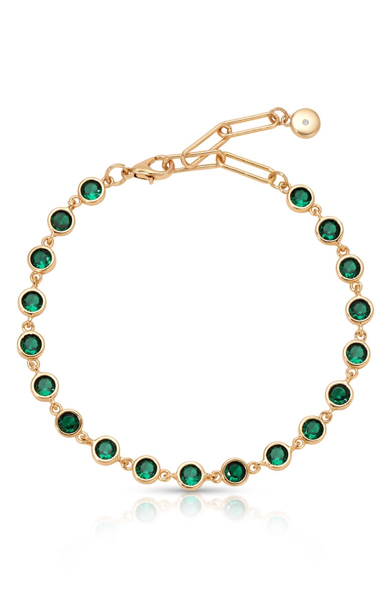 Ettika Set of 2 Emerald City Chain Bracelets, Alternate, color,