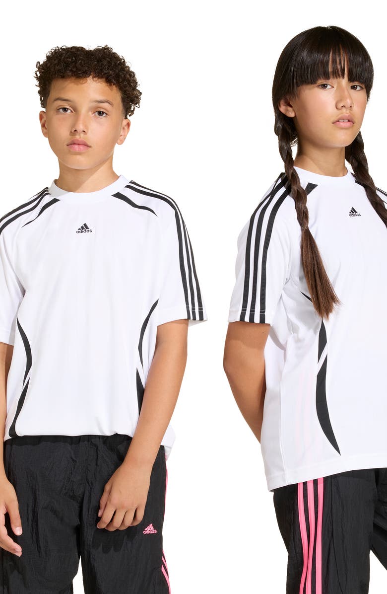 adidas Originals Kids' Teamgeist Short Sleeve Soccer T-Shirt, Alternate, color,