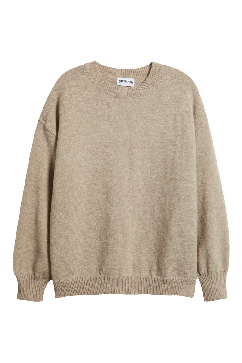 Ryanna Crewneck Sweater, Alternate, color, BEIGE
