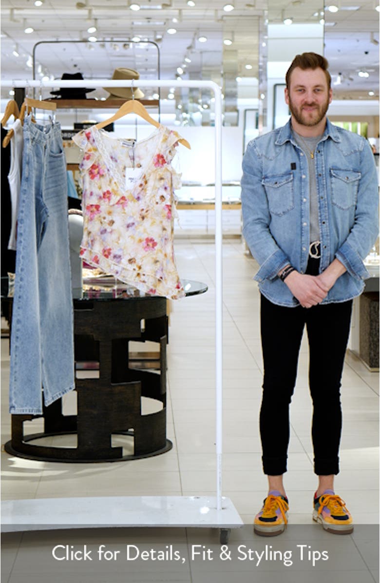 Lucatsa Ruffle Lace Sleeveless Top, sales video thumbnail