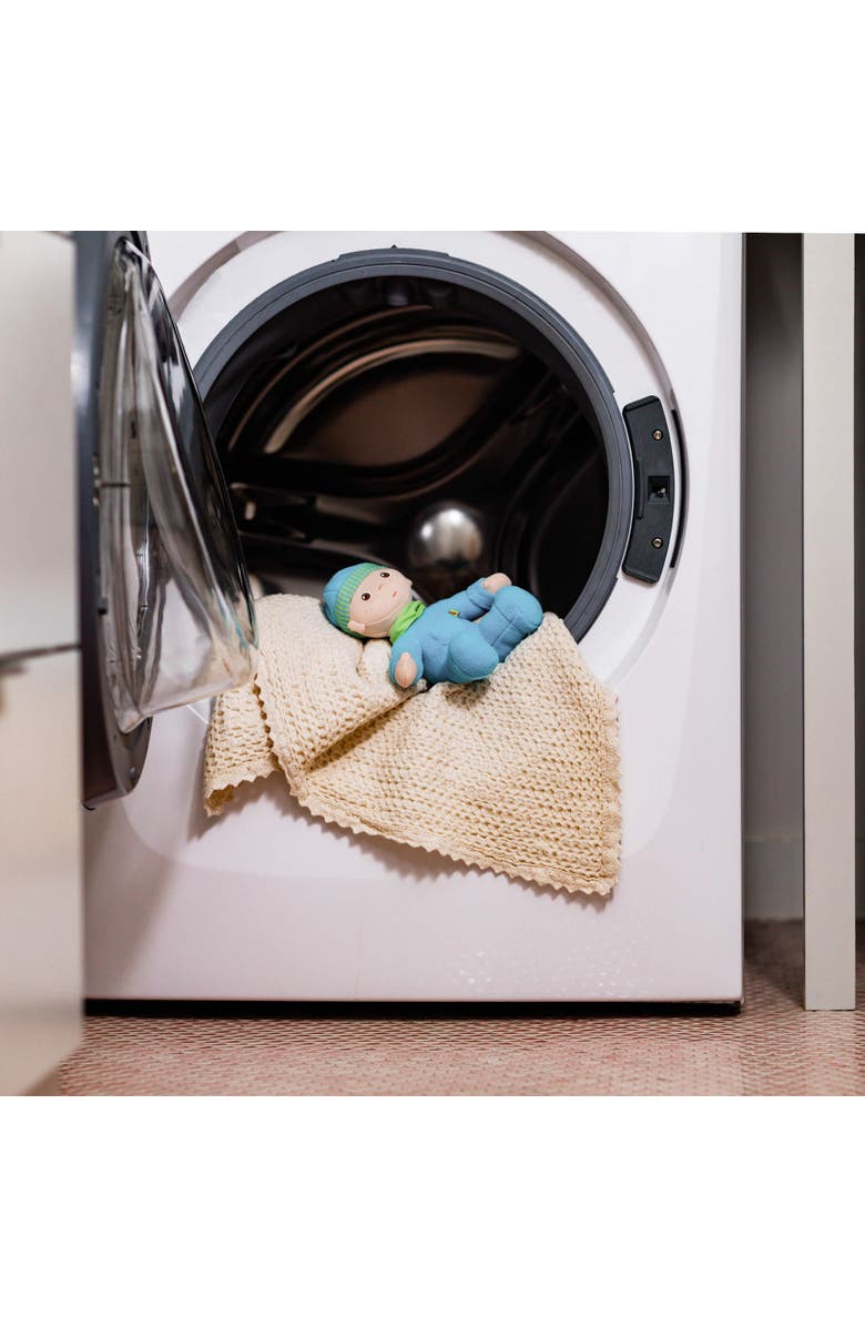 HABA Snug-Up Soft Plush Luis First Baby Doll 8" - Perfect Newborn and Infant Toy,  Ideal Boy Doll for Baby Shower Gift, Alternate, color, Blue Multi